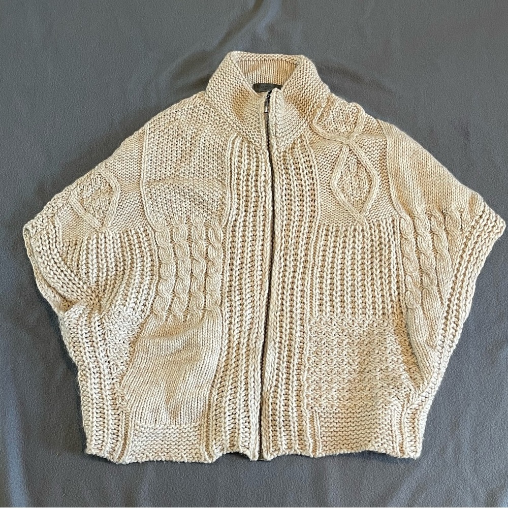 Elsamanda made in‎ Italy alpaca blend full zip sweater women